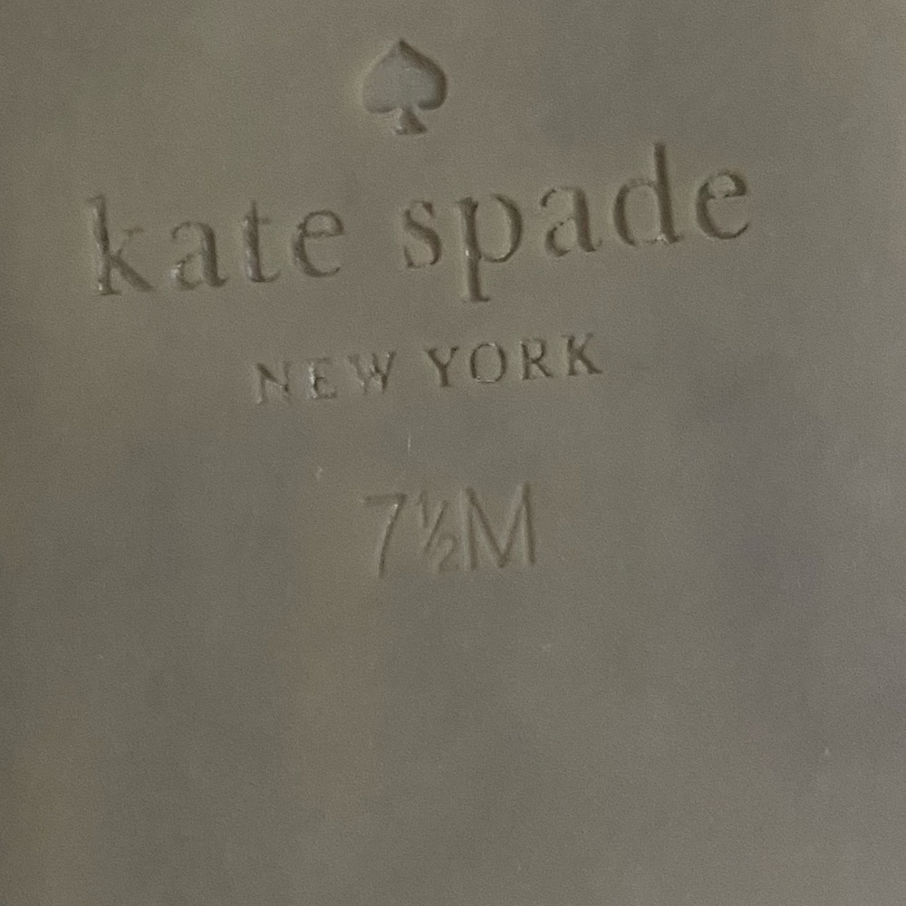 KATE SPADE Black Leather Slide Sandals - Picture 8 of 9